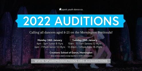 2022 Auditions - Spark Youth Dance Company